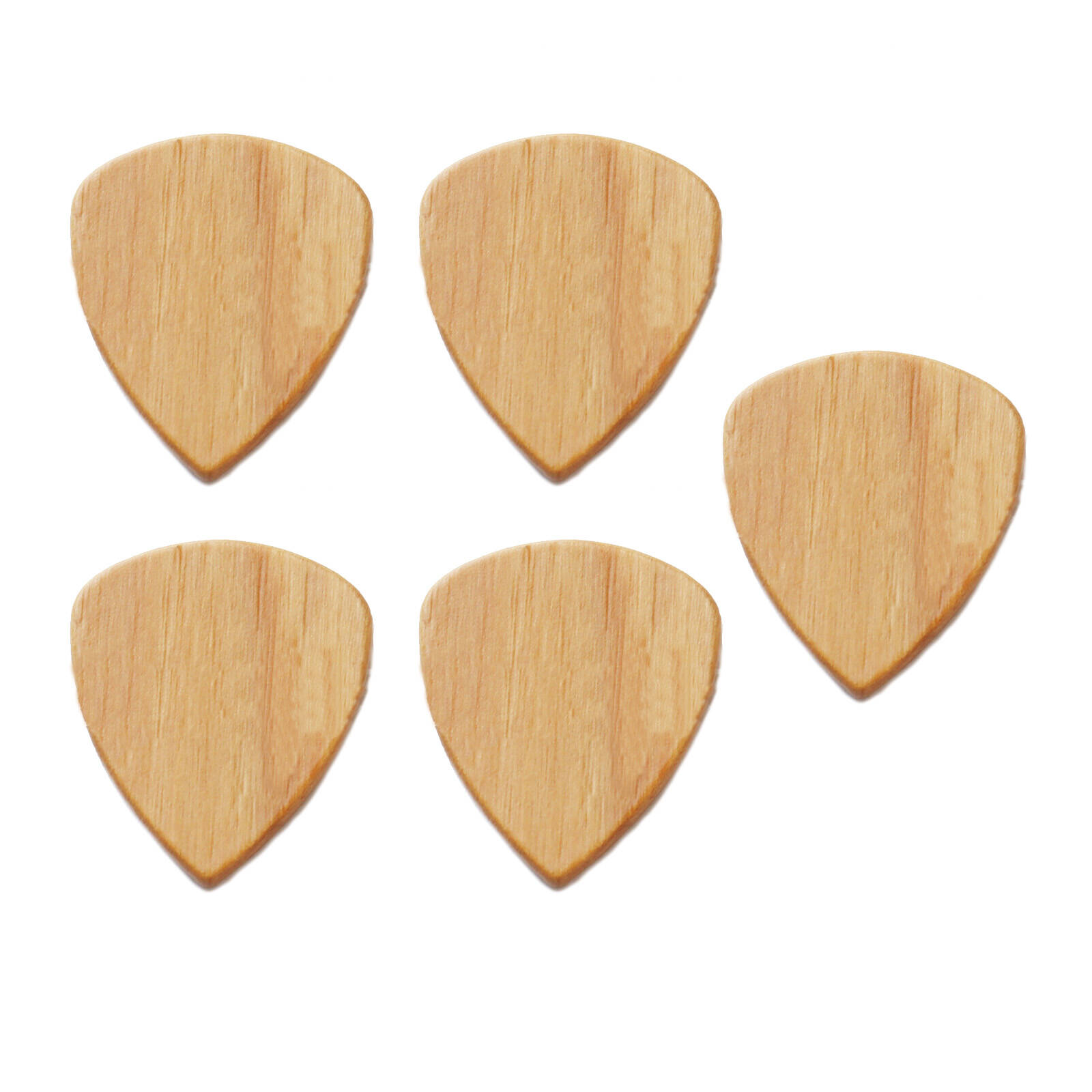 CCOCC 5Pcs Guitar Picks,Natural Wood Guitar Tuner,Lightweight and Comfortable Picking Pad,Style1